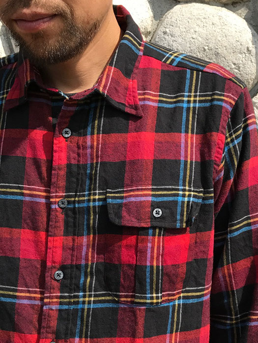 NAT-U-RAL別注 New Standard Fit Regular collar Shirt　(Cotton Flannnel)