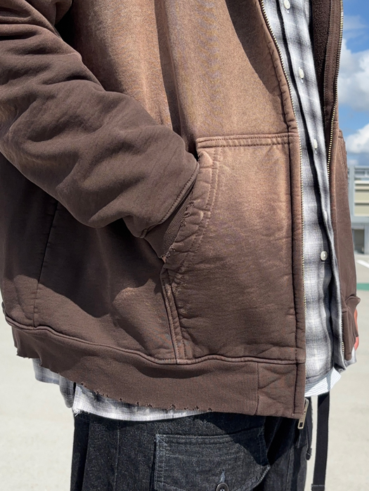 【MOOJI MOOJI】 Oversize Zip Up Hoodie