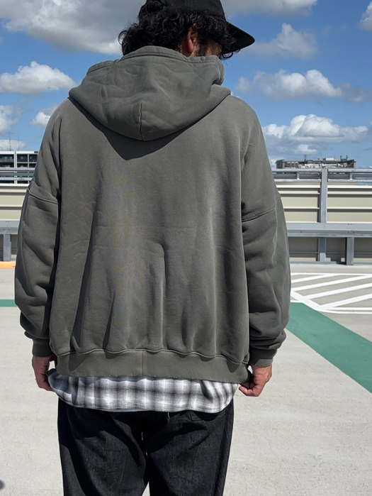 【MOOJI MOOJI】 Oversize Zip Up Hoodie