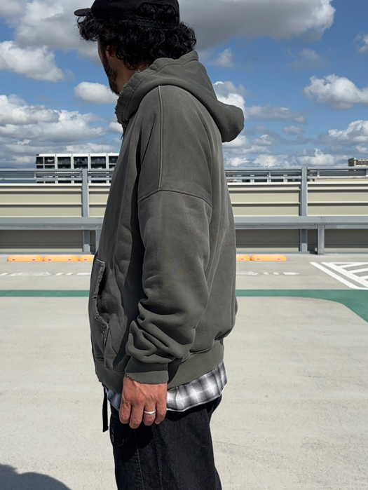 【MOOJI MOOJI】 Oversize Zip Up Hoodie