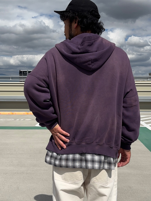 【MOOJI MOOJI】 Oversize Zip Up Hoodie