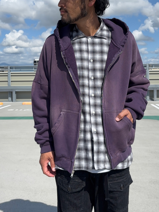 【MOOJI MOOJI】 Oversize Zip Up Hoodie