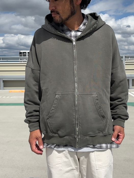 【MOOJI MOOJI】 Oversize Zip Up Hoodie