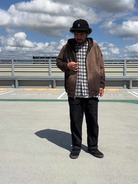 【MOOJI MOOJI】 Oversize Zip Up Hoodie