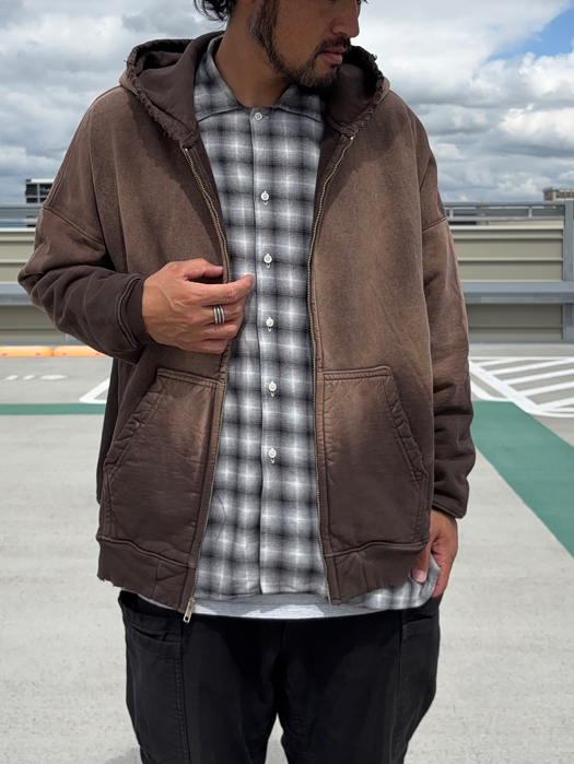 【MOOJI MOOJI】 Oversize Zip Up Hoodie
