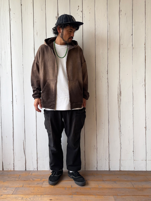 【MOOJI MOOJI】 Oversize Zip Up Hoodie