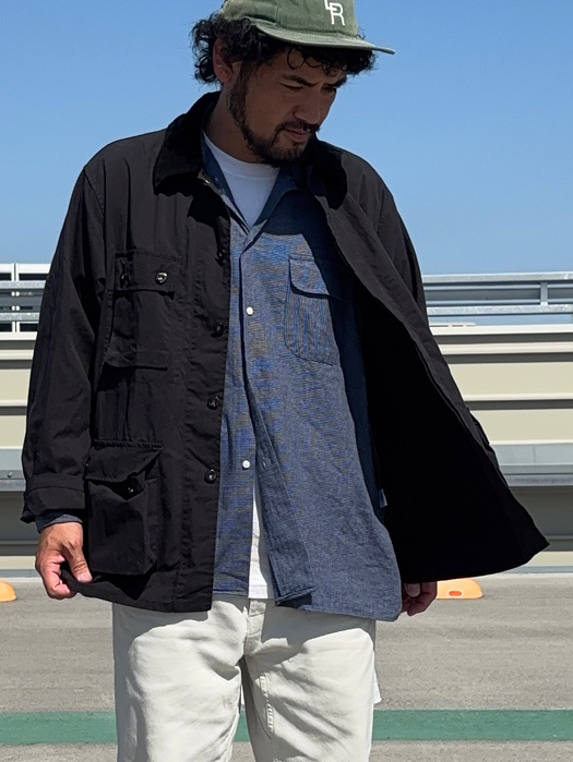 CAMP COLLAR SHIRT (FLANNEL HOUNDSTOOTH) “NR別注”