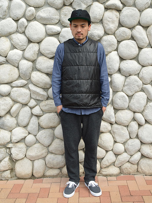 【MONITALY】　Reversible Insulated Vest　(Vancloth)