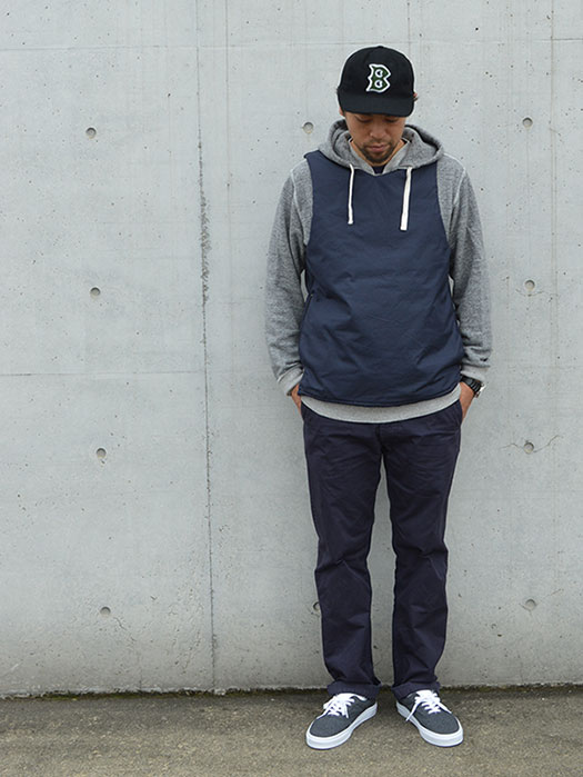 【MONITALY】　Reversible Insulated Vest　(Vancloth)