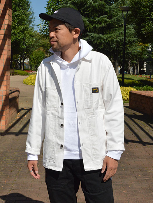 【Stan Ray】 SHOP JACKET (White Sateen)　