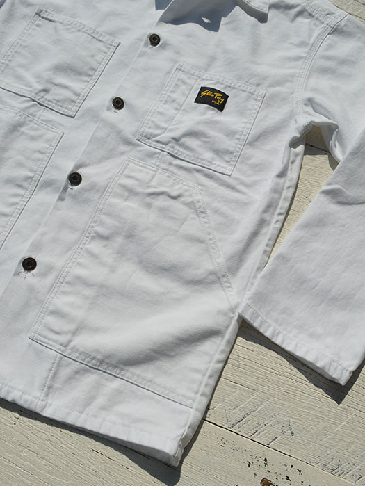 【Stan Ray】 SHOP JACKET (White Sateen)