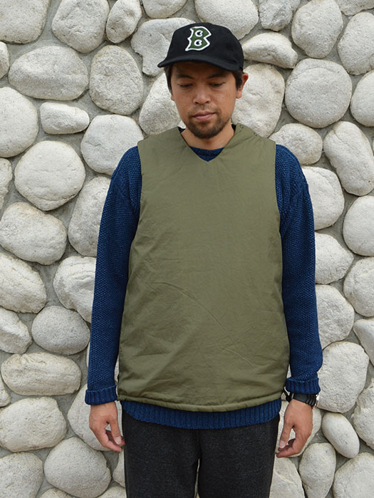 【MONITALY】　Reversible Insulated Vest　(Vancloth)　