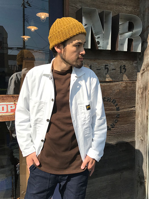 【Stan Ray】 SHOP JACKET (White Sateen)