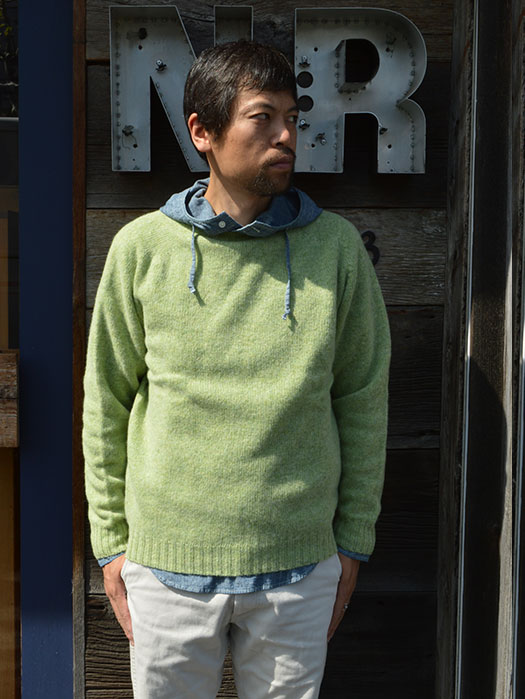 【40% OFF】　Crew Neck Shetland Sweater