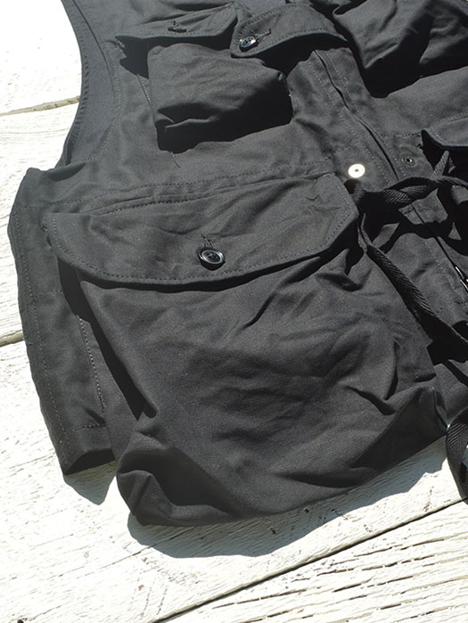 Game Vest (Double Cloth) "Black"