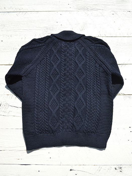 【30% OFF】　【RICHMOND KNIT WEAR】 　ARAN CARDIGAN