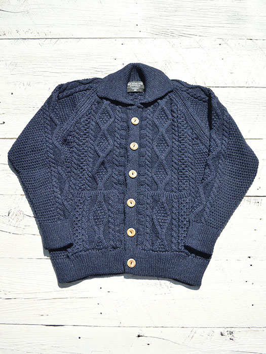 【30% OFF】　【RICHMOND KNIT WEAR】 　ARAN CARDIGAN　