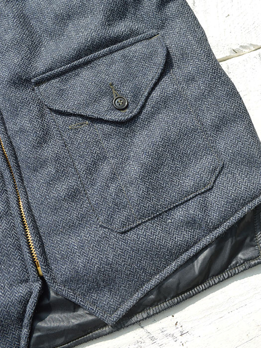 Navy Cruz Vest　(Herringbone Tweeds)