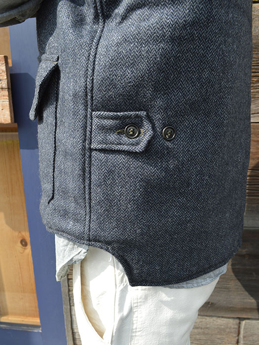 Navy Cruz Vest　(Herringbone Tweeds)