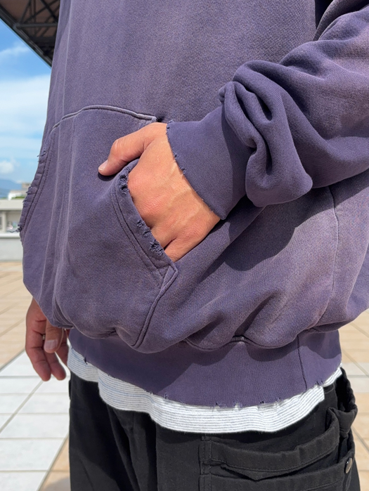 【MOOJI MOOJI】 Oversize Kangaroo Pocket Crew