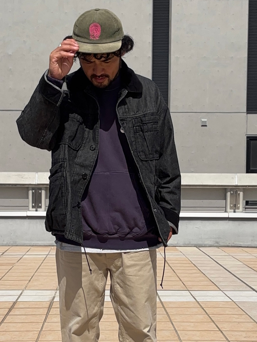 【MOOJI MOOJI】 Oversize Kangaroo Pocket Crew