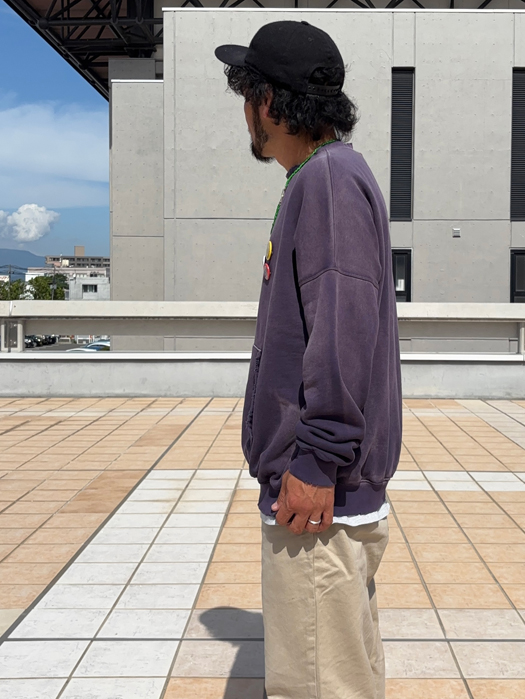 【MOOJI MOOJI】 Oversize Kangaroo Pocket Crew