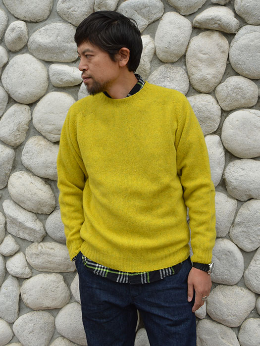 Crew Neck Shetland Sweater　