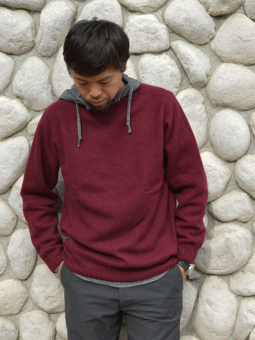 Crew Neck Shetland Sweater　