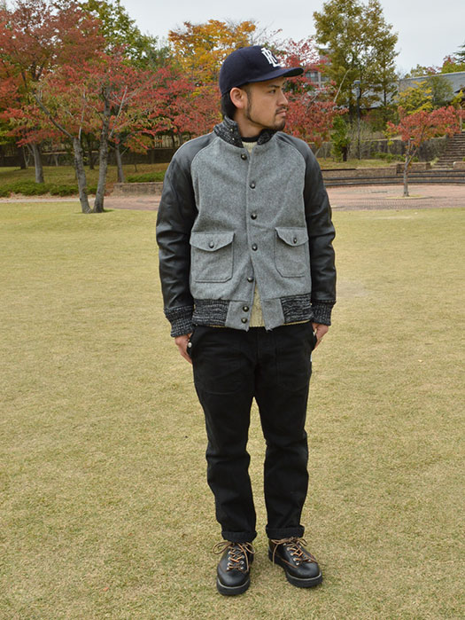 【30% OFF】　【SKOOKUM】　Stand Collar Stadium Jacket