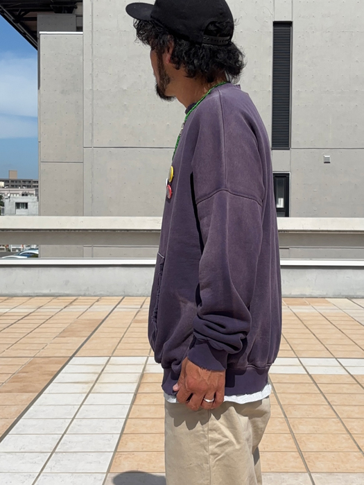 【MOOJI MOOJI】 Oversize Kangaroo Pocket Crew