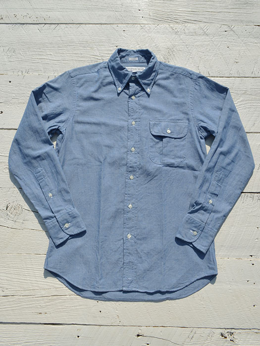 NAT-U-RAL別注　STANDARD FIT BUTTON DOWN STIRT   (Heritage Chambray)