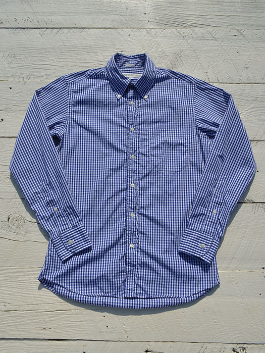 NAT-U-RAL別注　STANDARD FIT BUTTON DOWN STIRT　(Gingham Check)