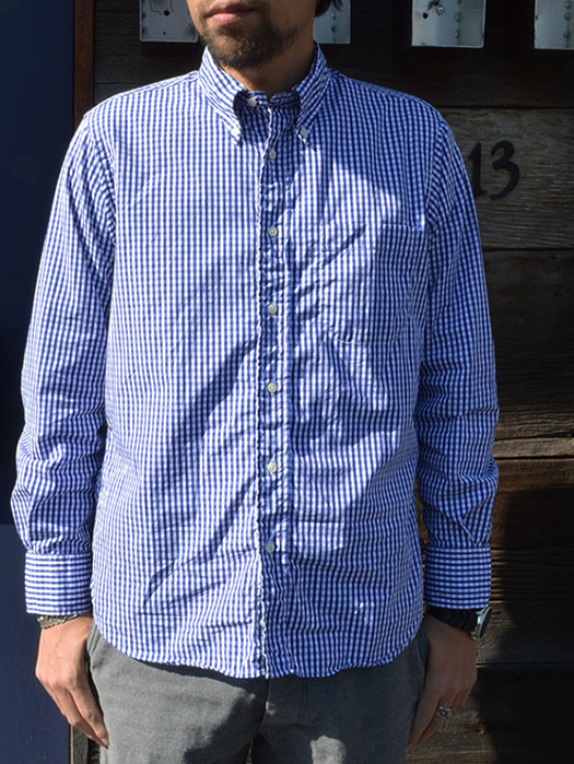 NAT-U-RAL別注　STANDARD FIT BUTTON DOWN STIRT　(Gingham Check)