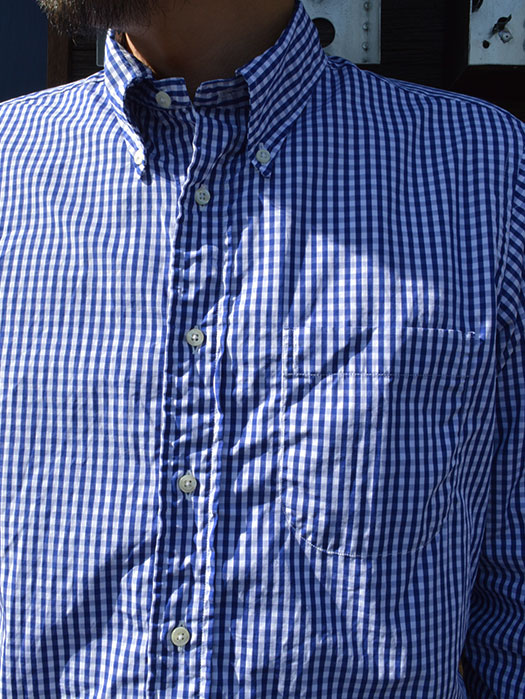 NAT-U-RAL別注　STANDARD FIT BUTTON DOWN STIRT　(Gingham Check)