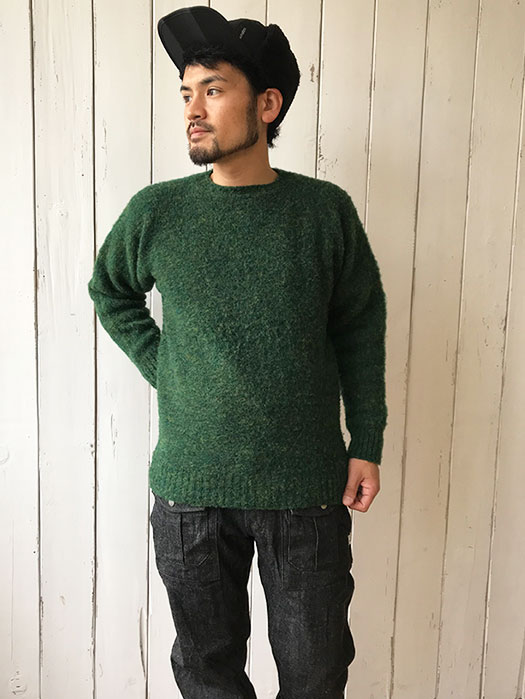 【JAMES CHARLOTTE】 Crew Neck Sweater (Shaggy Dog)