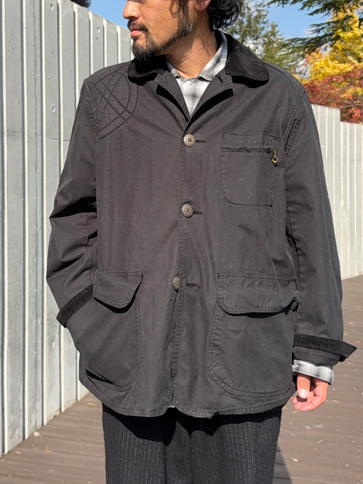 【Behind The River】 B.B.V Hunting Jacket (Black Dye) “L-XL”