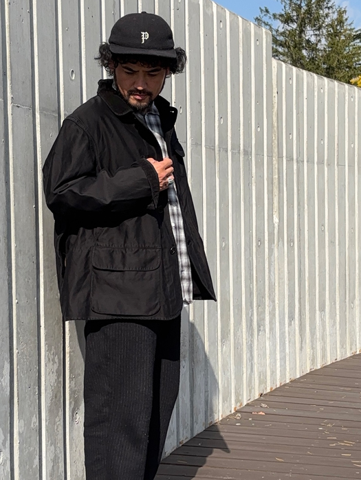 【Behind The River】 B.B.V Hunting Jacket (Black Dye) “L-XL”