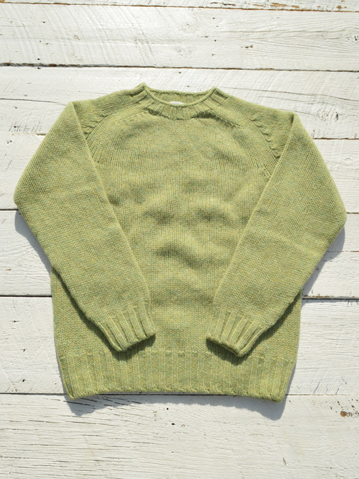 Crew Neck Saddle Shetland (Heavy Weight)　