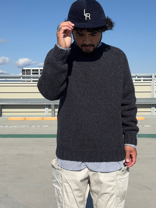  Crew Neck Saddle Shetland (Heavy Weight)