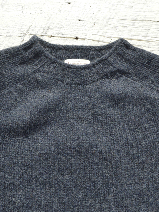  Crew Neck Saddle Shetland (Heavy Weight)