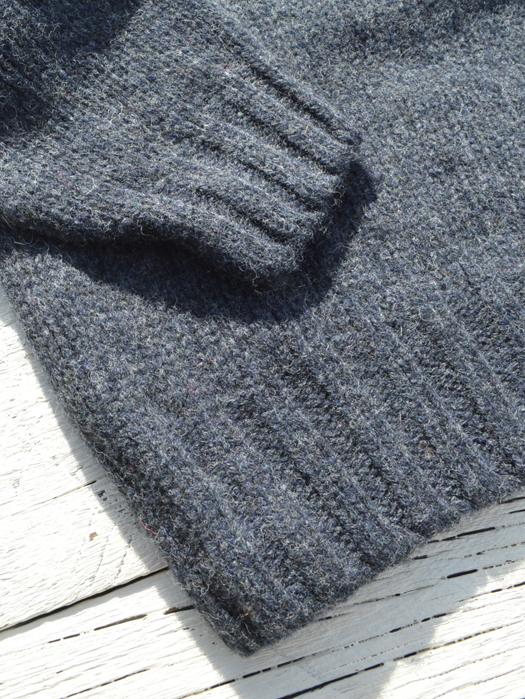  Crew Neck Saddle Shetland (Heavy Weight)