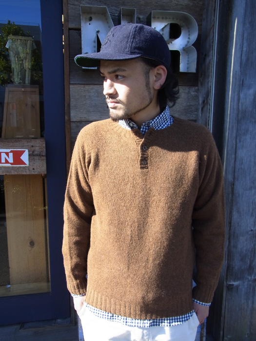 【40% OFF】　HENLEY NECK SHETLAND　