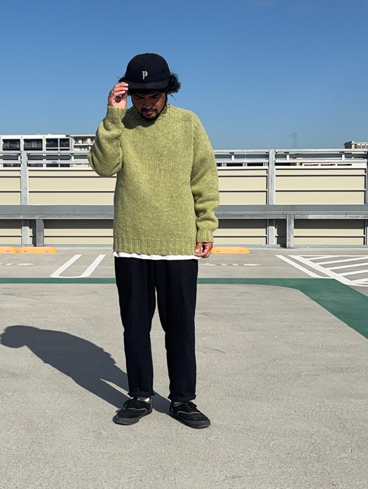 Crew Neck Saddle Shetland (Heavy Weight)