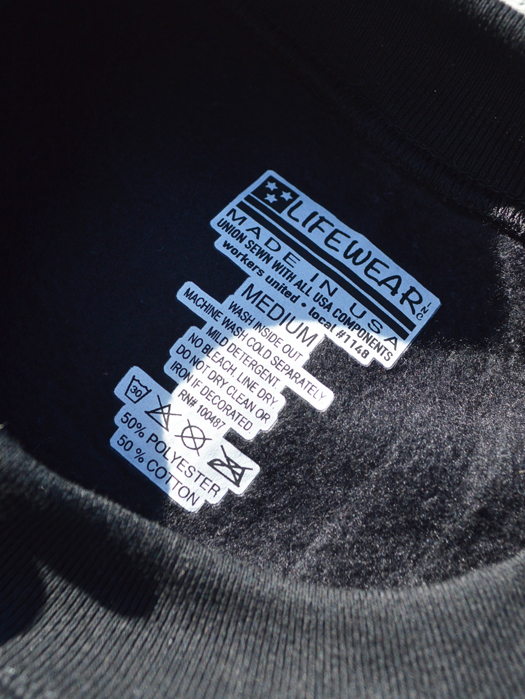【LIFE WEAR】 CREW NECK SWEATSHIRT (Regular Weight)