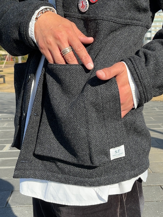 Digs Crew Carde Jacket (Herringbone Blanket)
