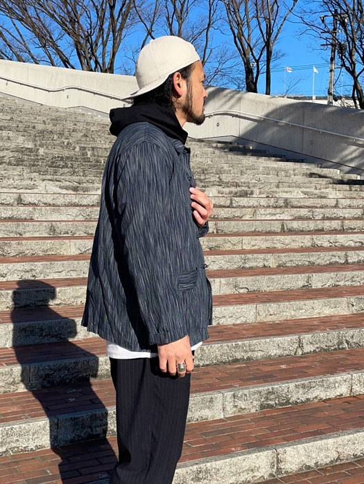 POST Chinois (Indigo Ikat)