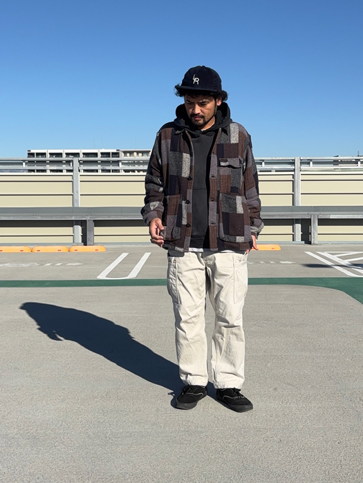 Digs Crew Half (Cotton Tweed Patch Check)